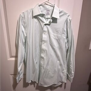 Brooks Brothers - Men's Light Mint Dress Shirt - Classic Button-Down